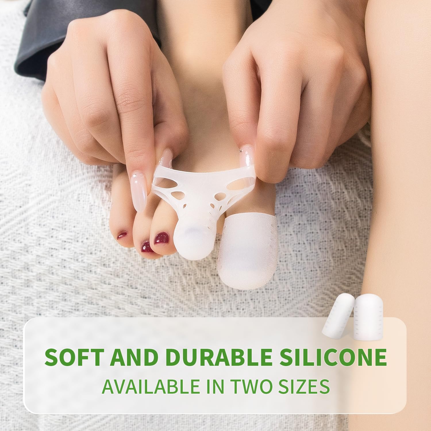 Niupiour protecciones de gel para dedos del pie, reducción de fricción