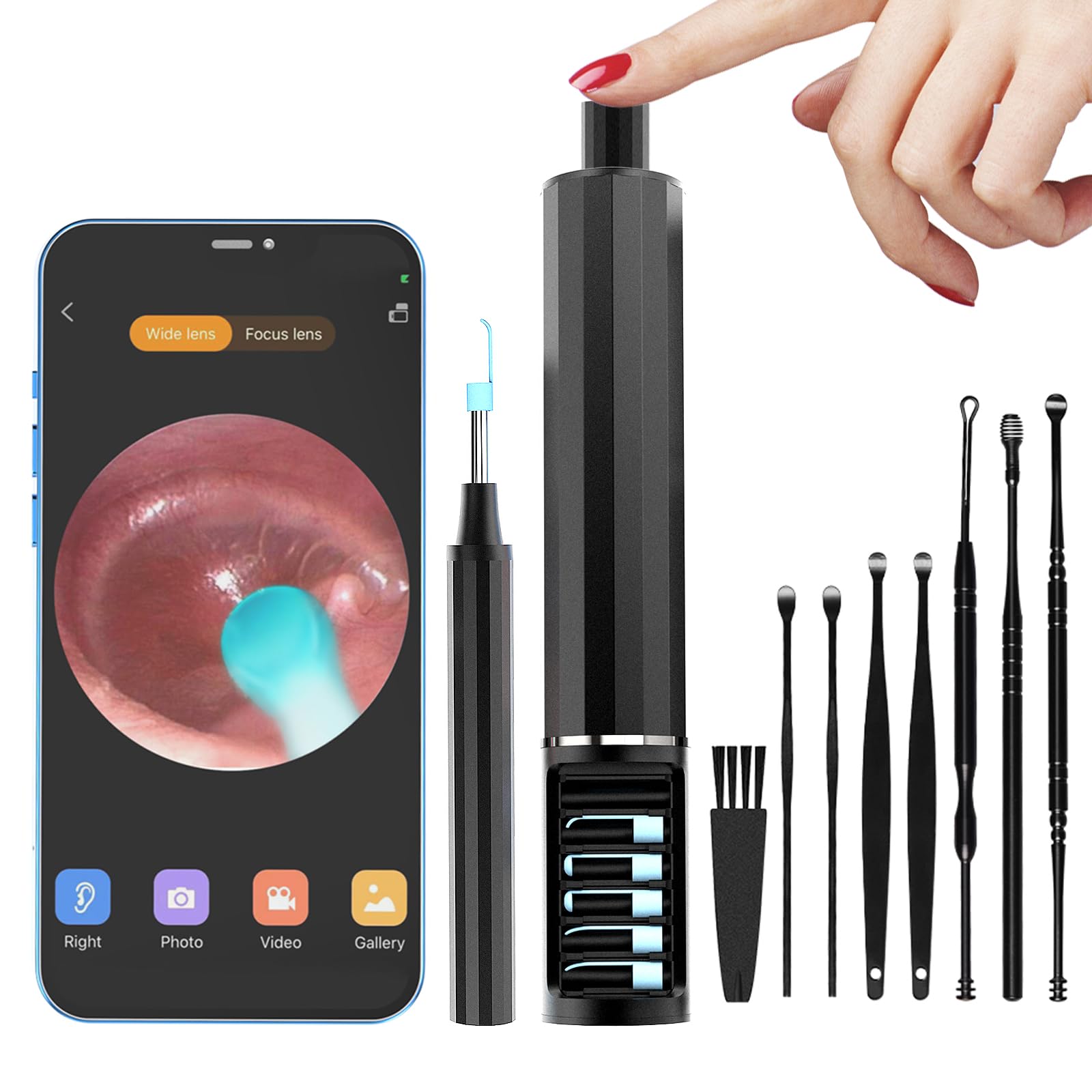 NIUQICT ear wax camera 1080p view for clear canal inspection