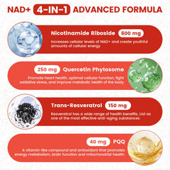 NIUSISE NAD+ bottle label close-up shows trusted formulation