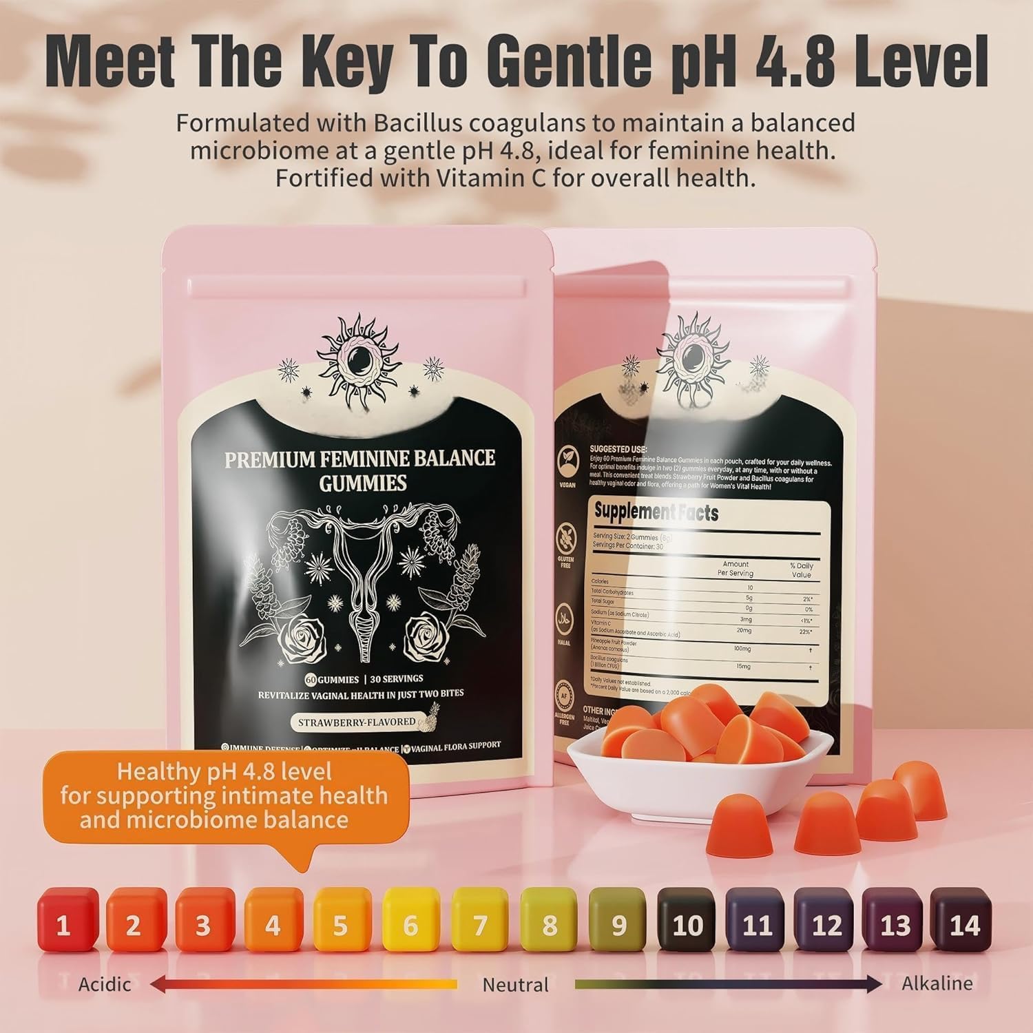 NIUSISE vegan gluten-free gummies on light background promoting inclusivity