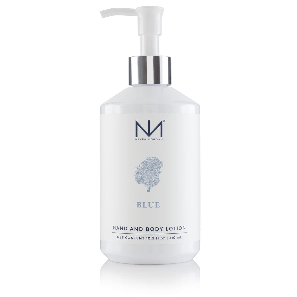 Niven Morgan Blue Hand and Body Lotion bottle for daily hydration