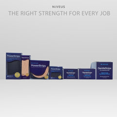 Niveus Gentle Strips on skin demonstrate painless removal and comfortable wear.