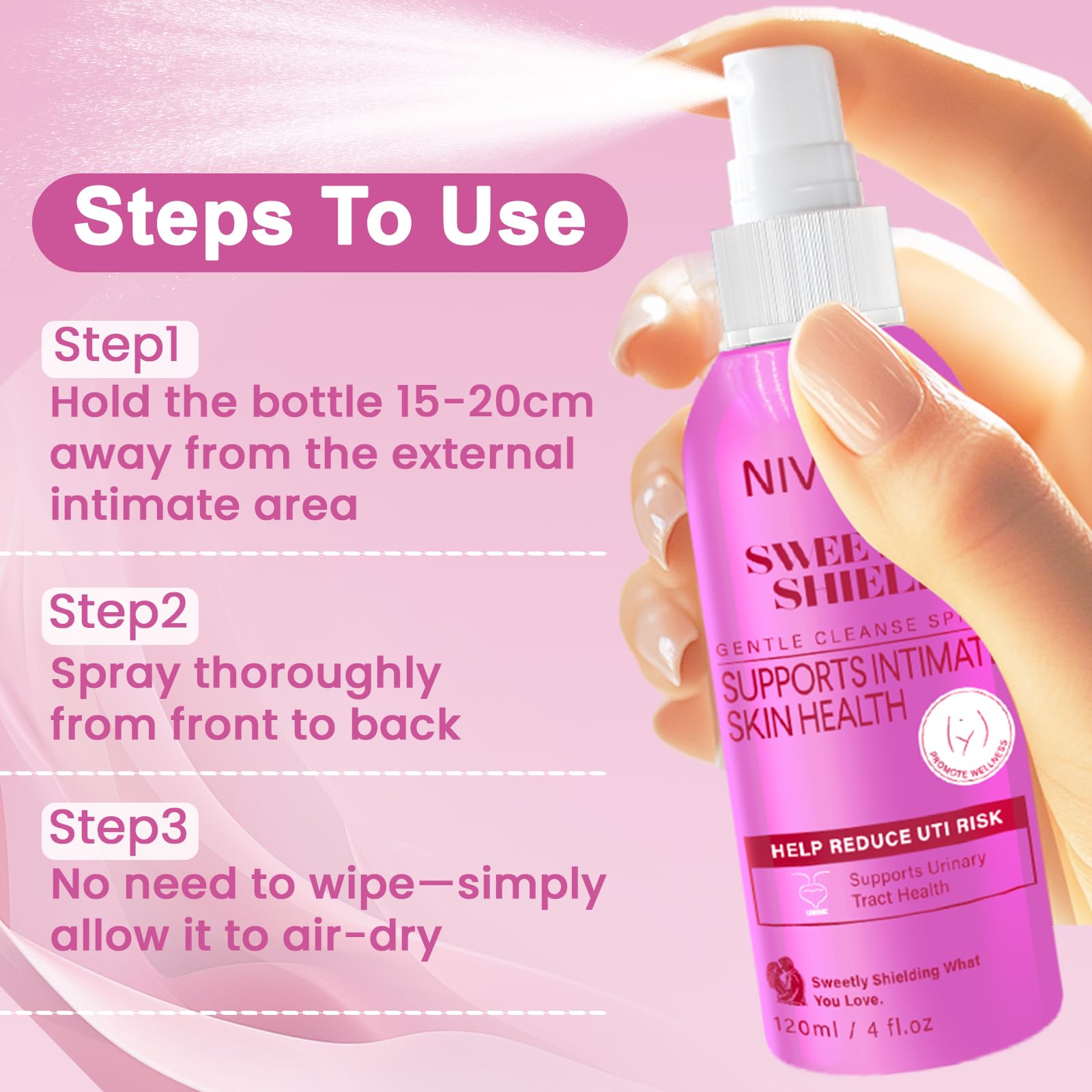 Nivexis spray after swimming for comfortable post-activity cleansing