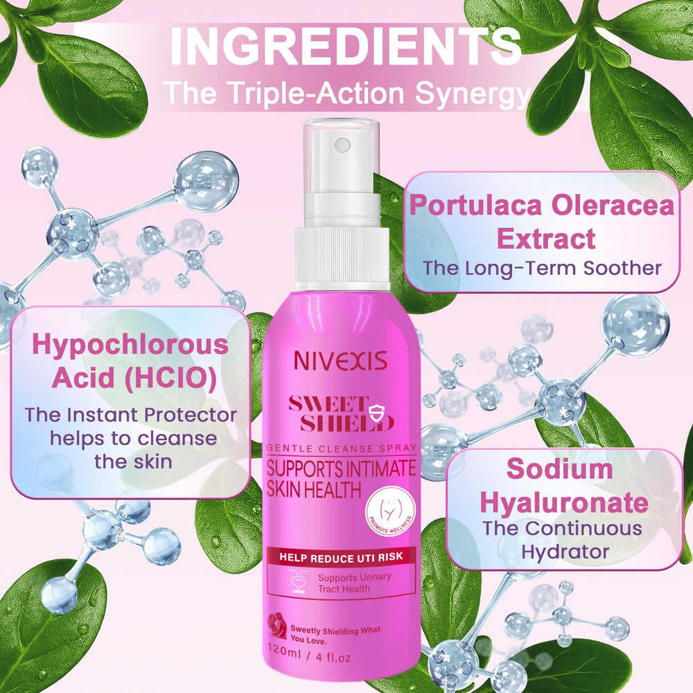 Nivexis Spray with a pH-balanced feel, suitable for everyday use