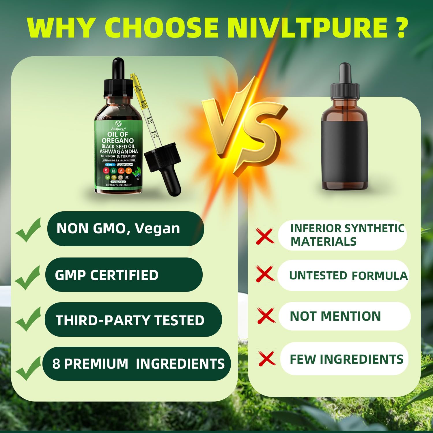 Nivltpure black elderberry ingredient amber bottle visual for seasonal support