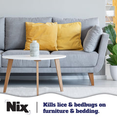 Rociado de Nix en dormitorio y muebles, superficies aptas para uso doméstico.
