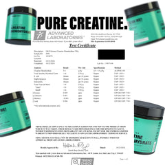 NKDScience Creatine Monohydrate powder scoop closeup showing precise servings