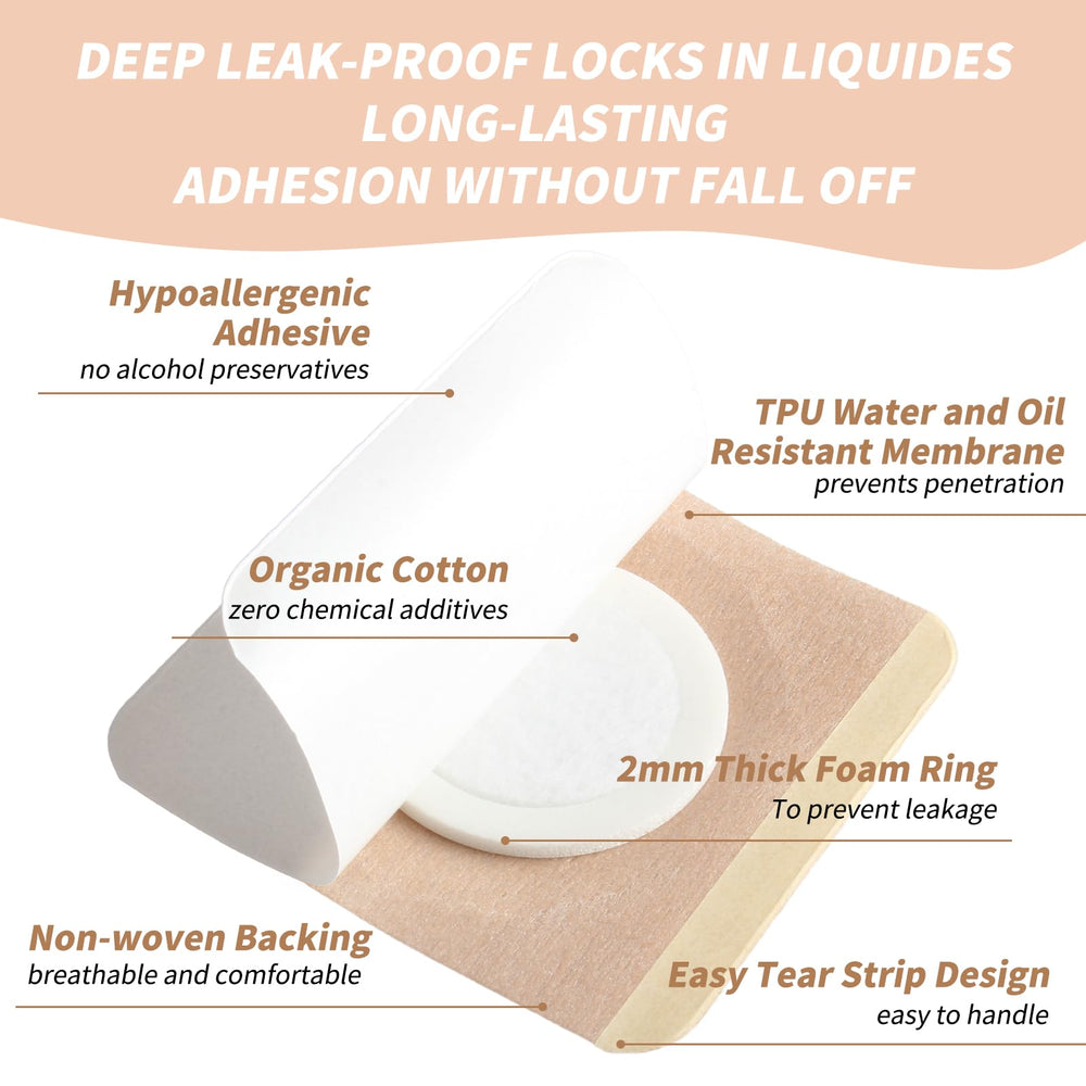 NLCCLTQ central cotton pad soaks oil quickly for easy prep.