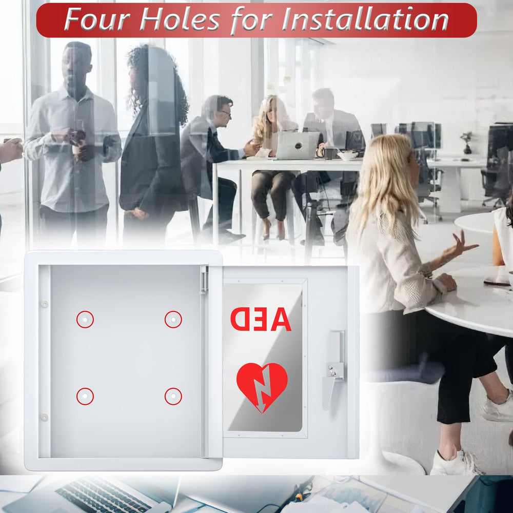 NLShan durable steel AED cabinet close-up highlights corrosion resistance