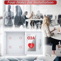 NLShan durable steel AED cabinet close-up highlights corrosion resistance