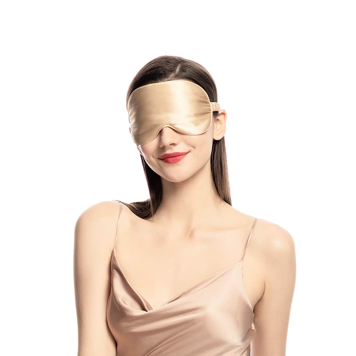 NMM Global mulberry silk sleep mask champagne packaging gift-ready