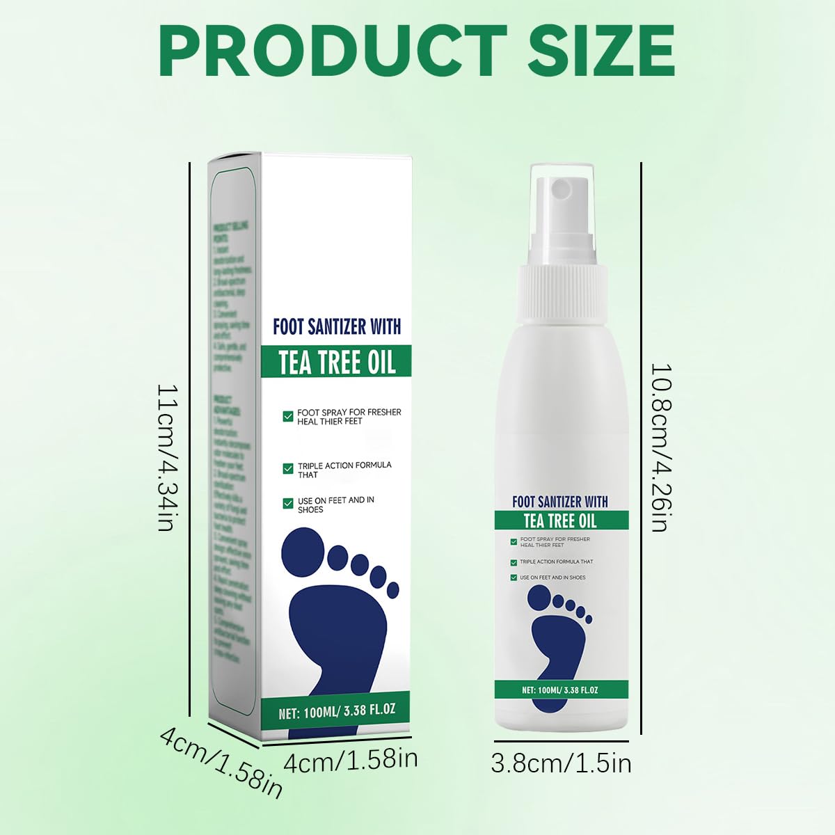 Nmoiat Quick-Drying Foot Spray helps feet stay dry after showers.