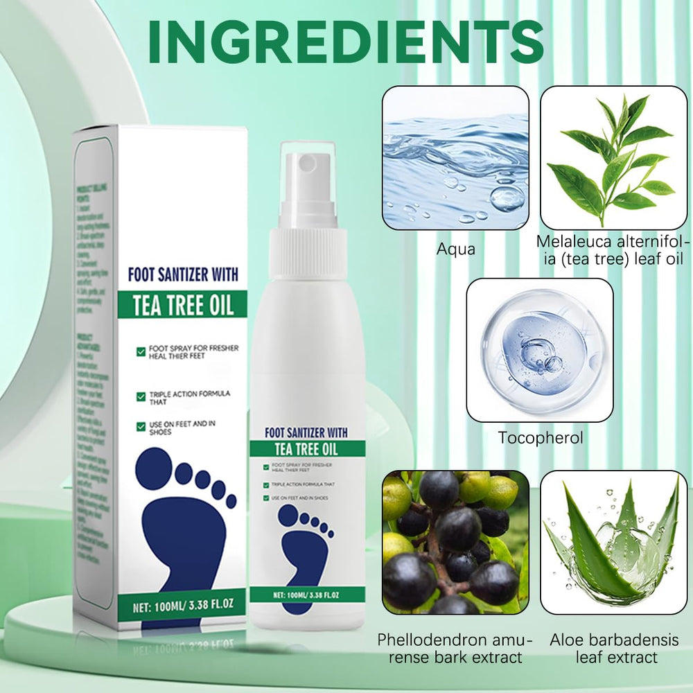 Nmoiat Tea Tree Foot Spray on socks for a fresh, comfortable feel all day.