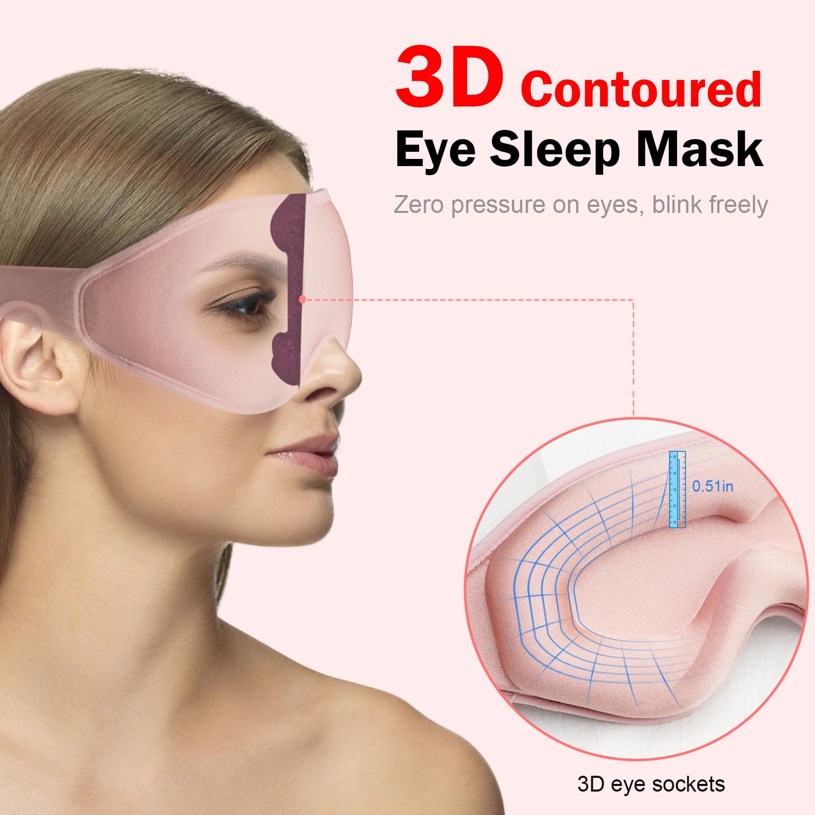 N NITZEZY tilted nose bridge fits diverse noses without pressure.