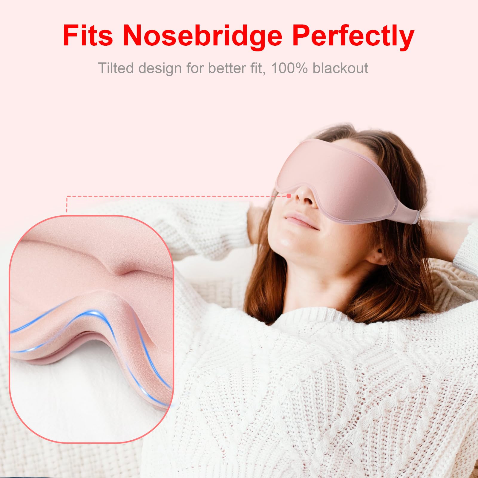 N NITZEZY mask with wider strap reduces ear pressure and stays secure.