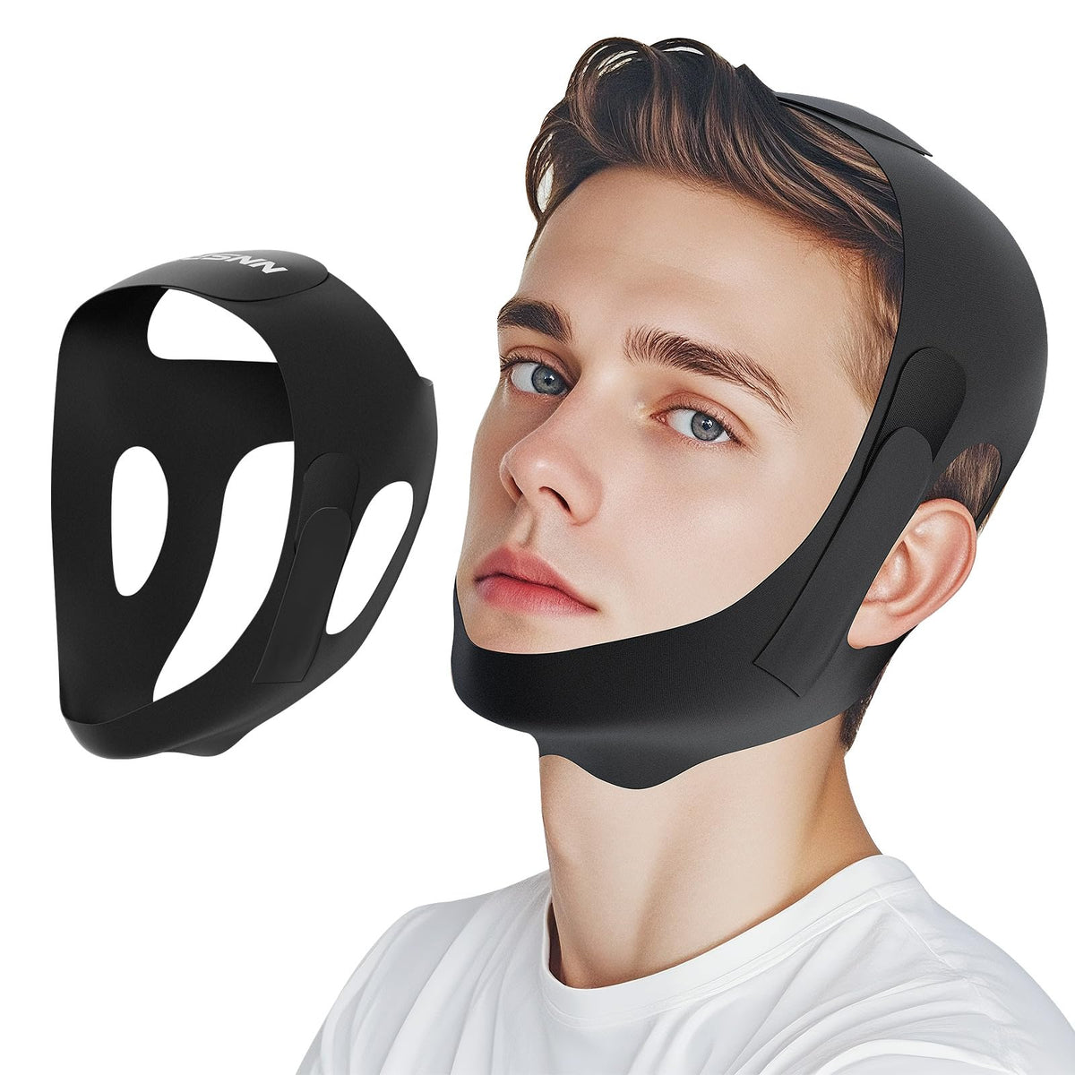 NNSRR chin strap for sleeping supports the jaw and reduces mouth breathing for better night comfort.