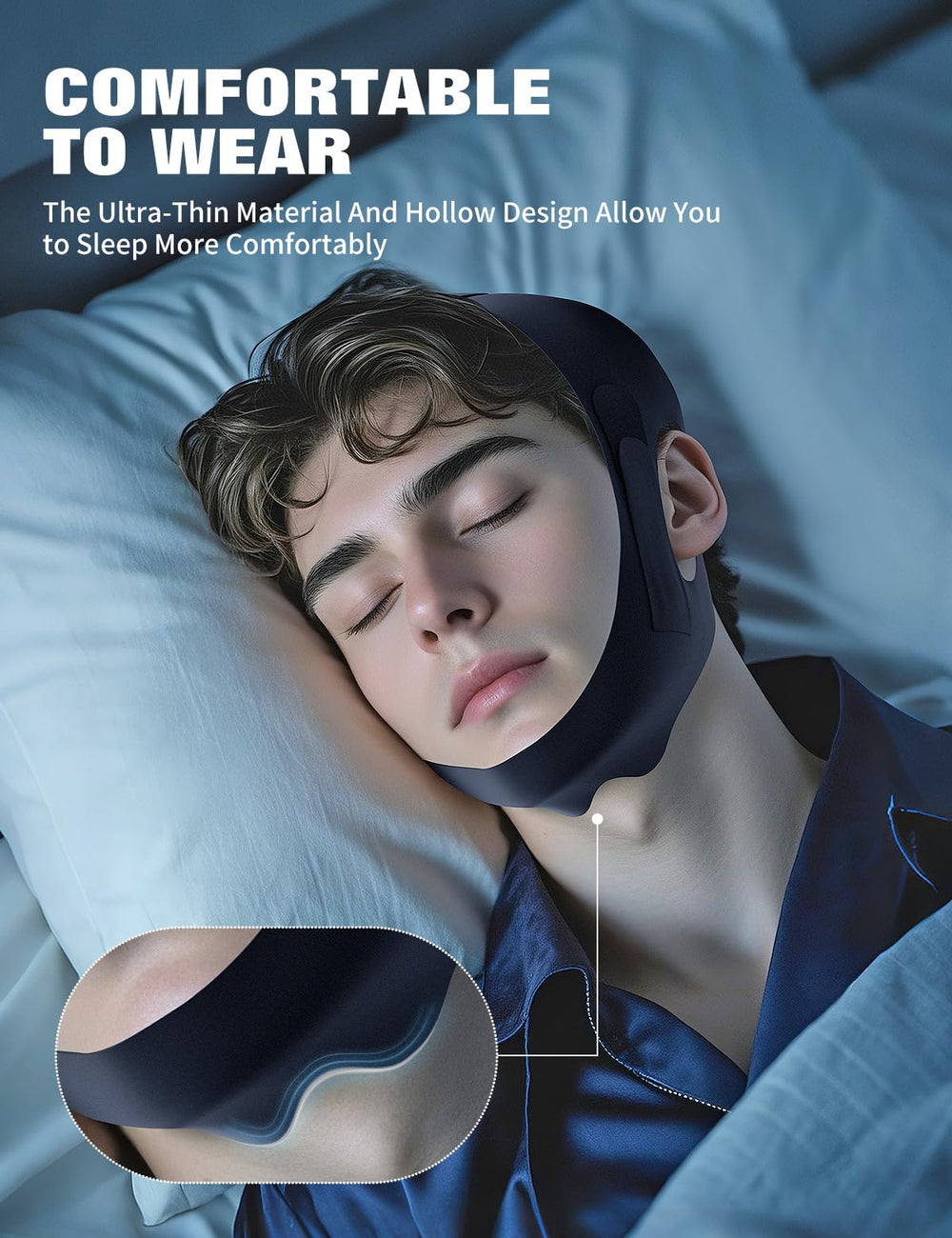 NNSRR mouth-breathing solution helps maintain closed mouth overnight.