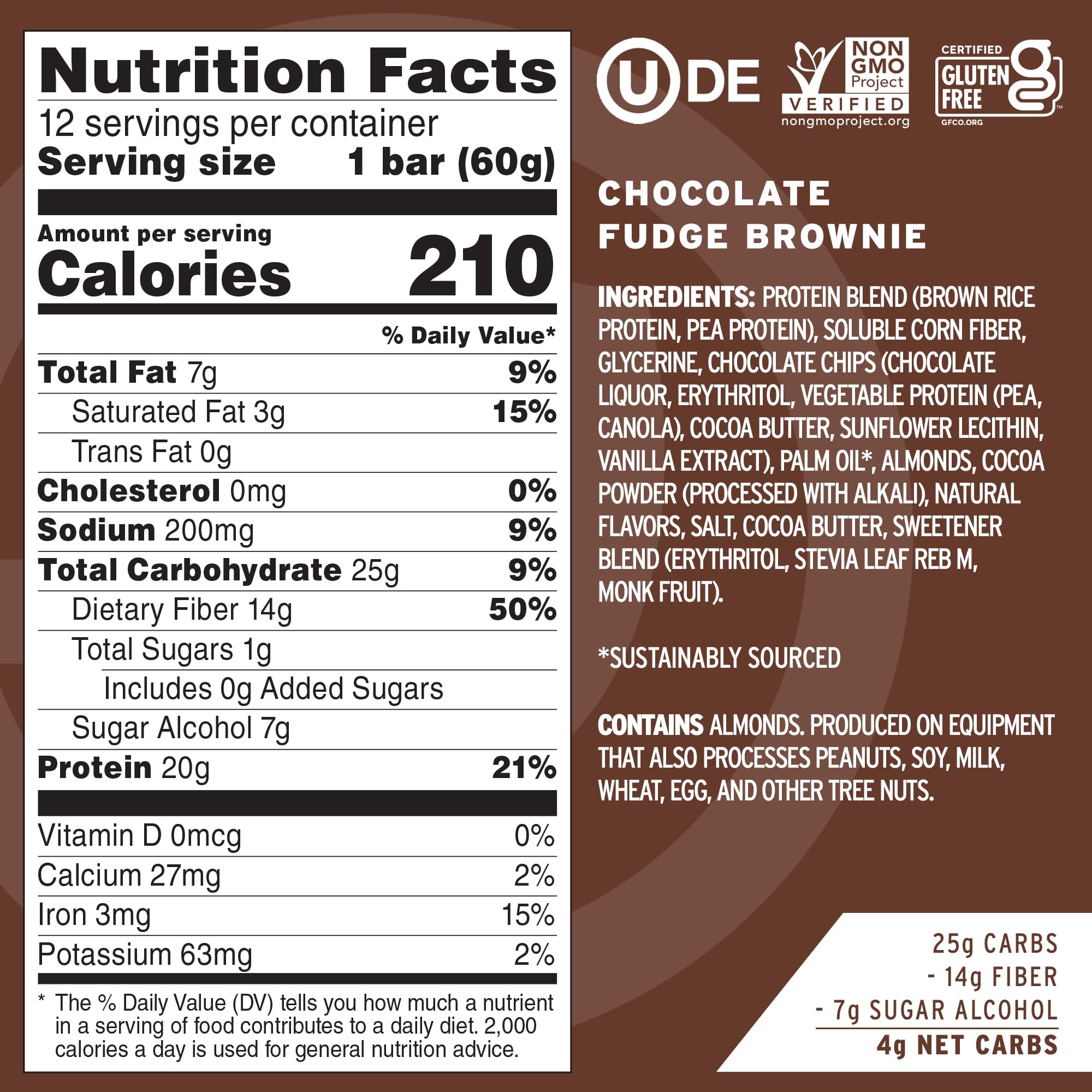No Cow vegan protein bars pack of 12 on display showcases convenient, on-the-go snacking.