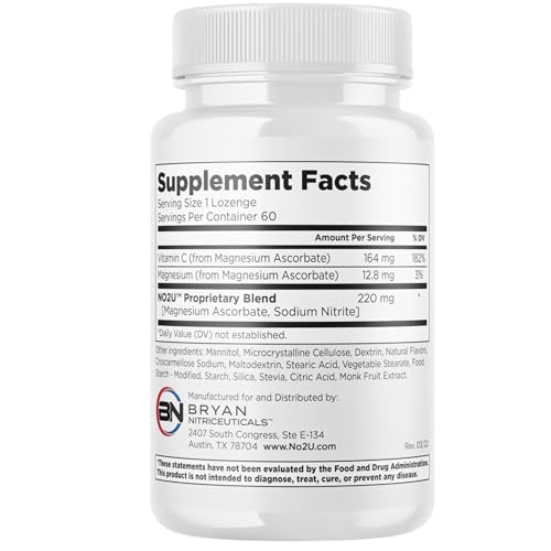 NO2U Bryan Nitraceuticals box packaging highlights gluten and dairy free formula.