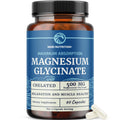 Nobi Nutrition Magnesium Glycinate 500mg | High Absorption Chelated Magnesium 60ct