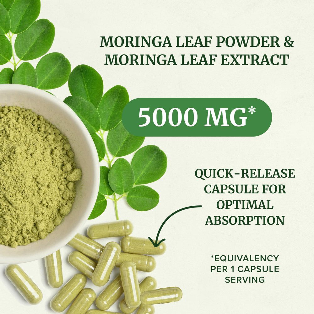 Nobi Moringa Capsules ingredient list highlights 100% Moringa Oleifera