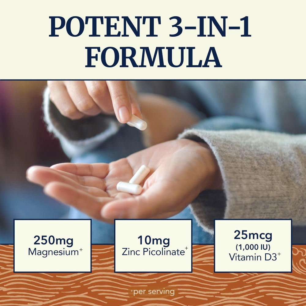 Nobi Nutrition 260 mg formula bottle label highlights minerals and D3.
