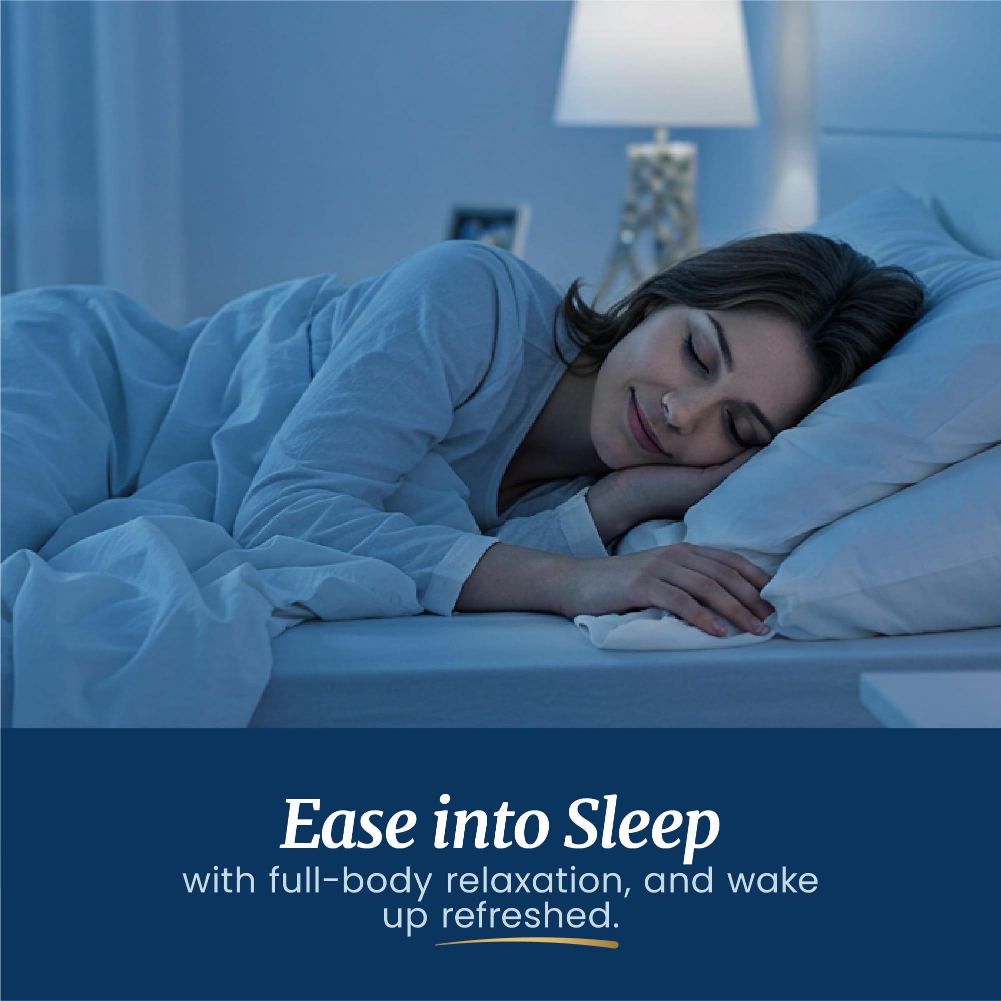 Bedroom night scene with calm bedside setup for nighttime routine