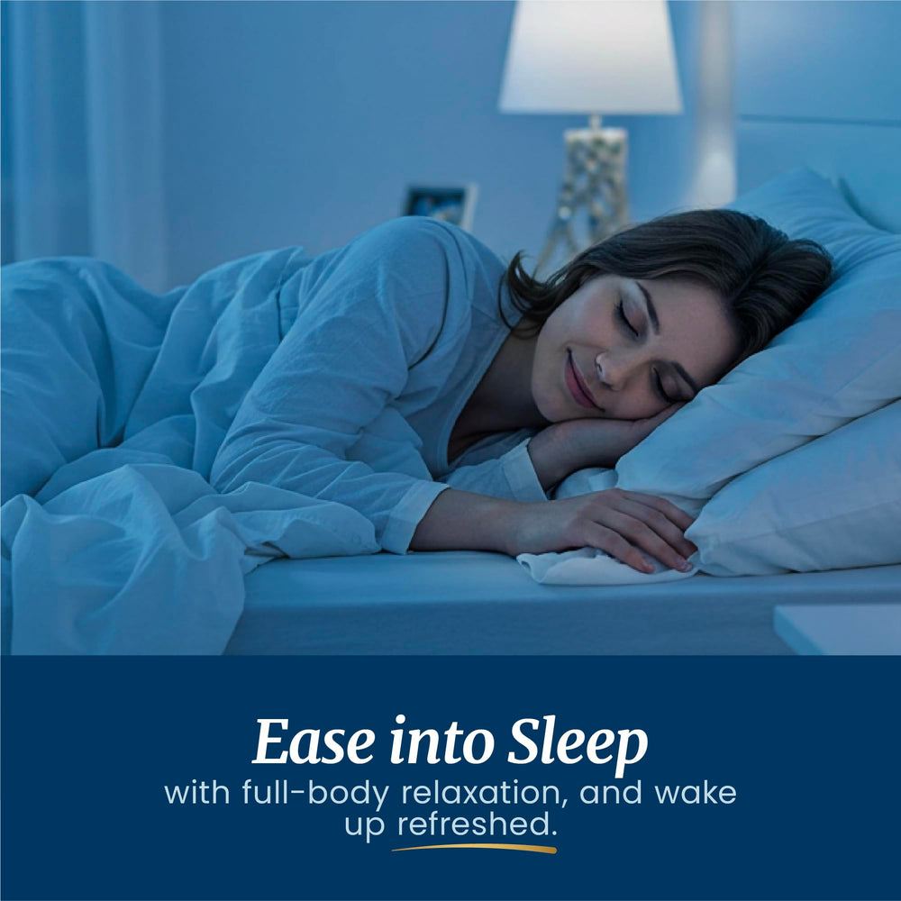 Bedroom night scene with calm bedside setup for nighttime routine