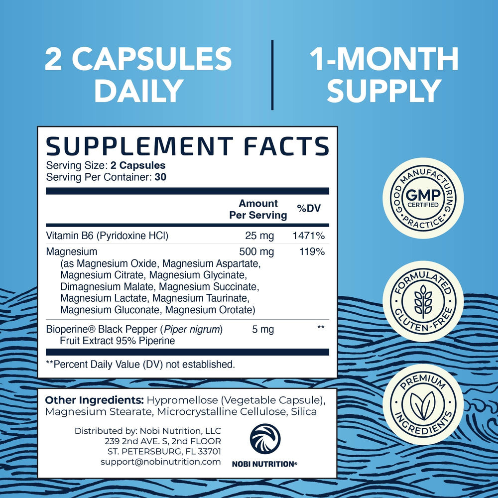 Nobi Nutrition bottle with BioPerine label for enhanced absorption
