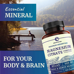 Digestive support scene with Nobi magnesium citrate aiding regularity