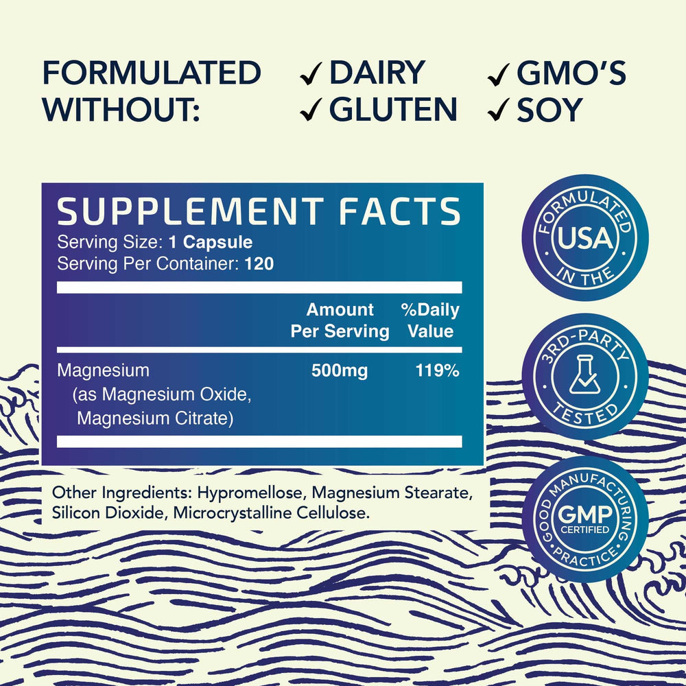 Gluten-free and soy-free assurance from Nobi Nutrition magnesium citrate