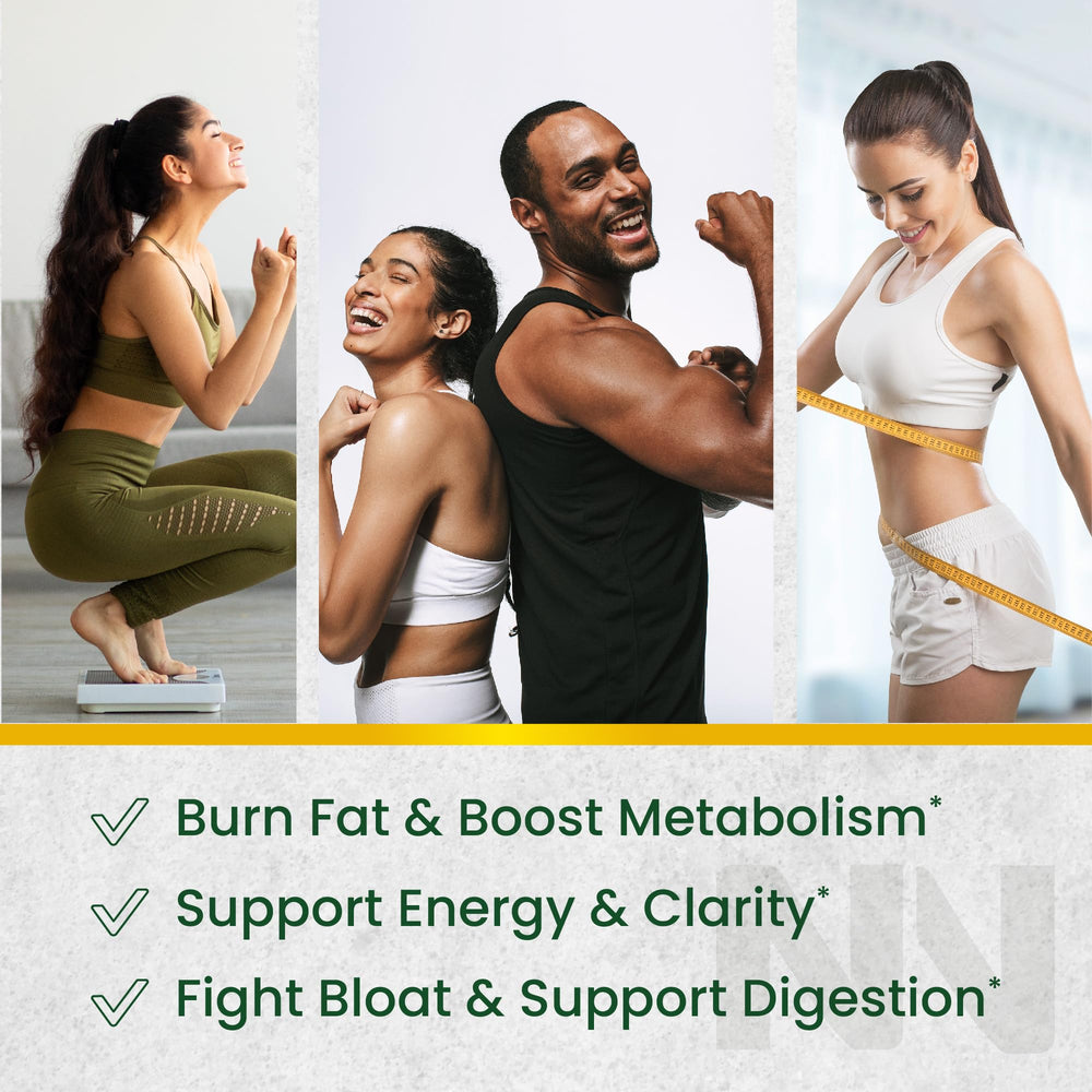 Nobi Nutrition Green Tea Fat Burner Gummies packaging front showing the blend.