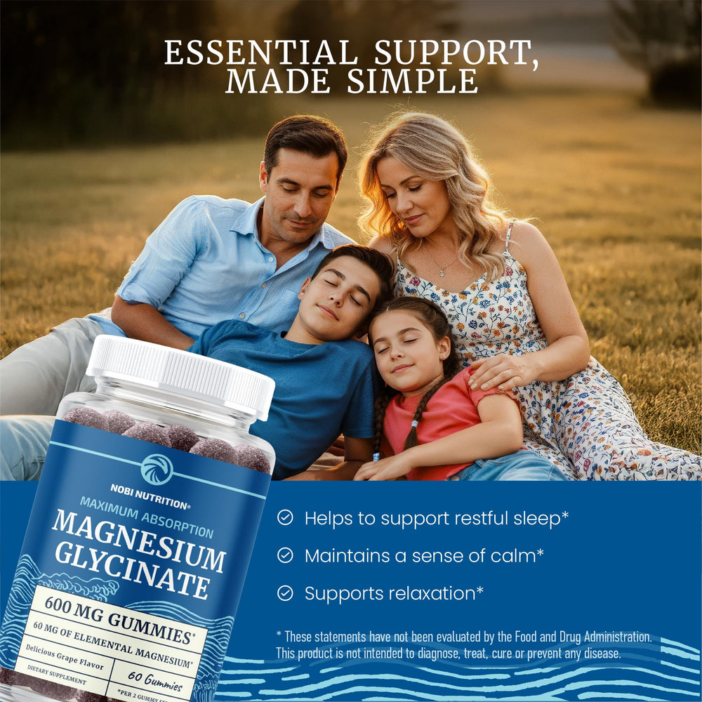 Nobi Nutrition Magnesium Gummies soft chew texture makes daily supplementation pleasant
