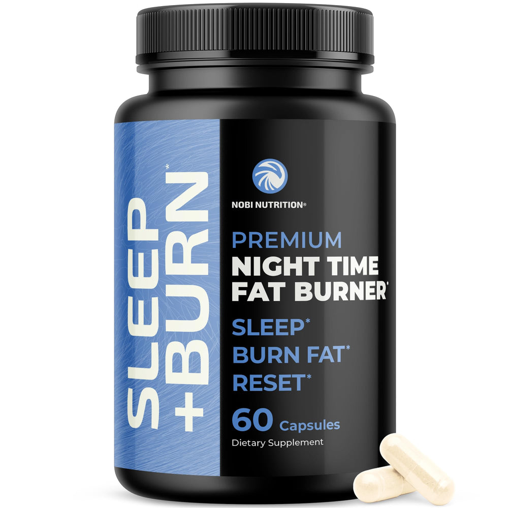 Nobi Nutrition Night Time Fat Burner bottle for easy nightly use and metabolism support.