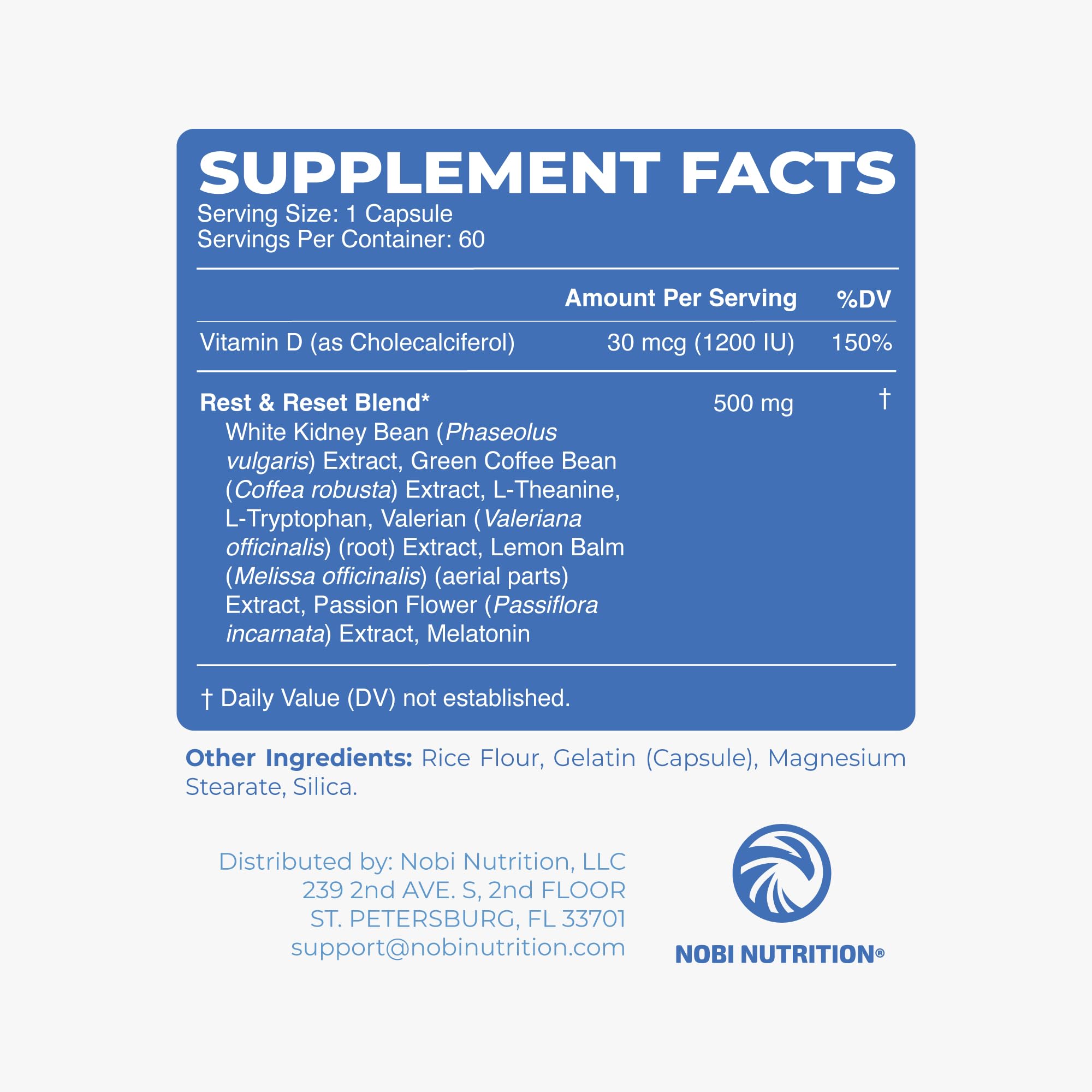 Nobi Night Time Fat Burner shown as part of a calm bedtime routine.