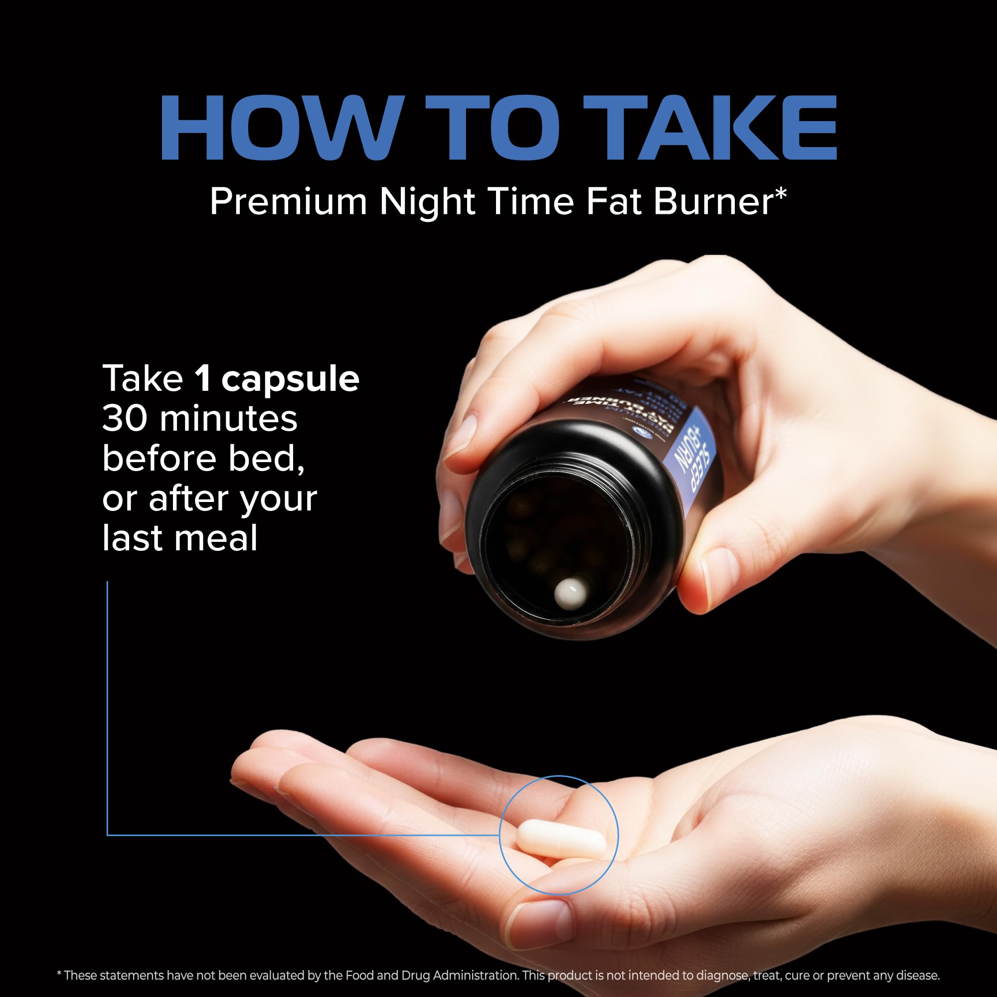 Nobi fat burner capsules highlighting thermogenic ingredients for overnight metabolic support.