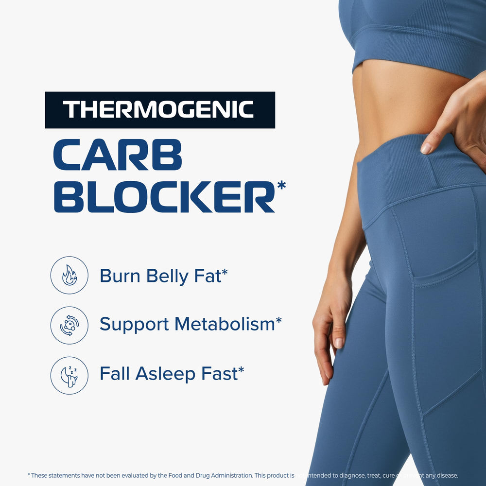 Nobi Night Time Fat Burner with White Kidney Bean supports carb-blocking benefits.