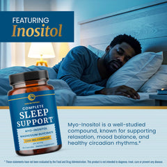 Nobi Nutrition Sleep Support label emphasizing gluten-free, vegetarian, and non-GMO qualities