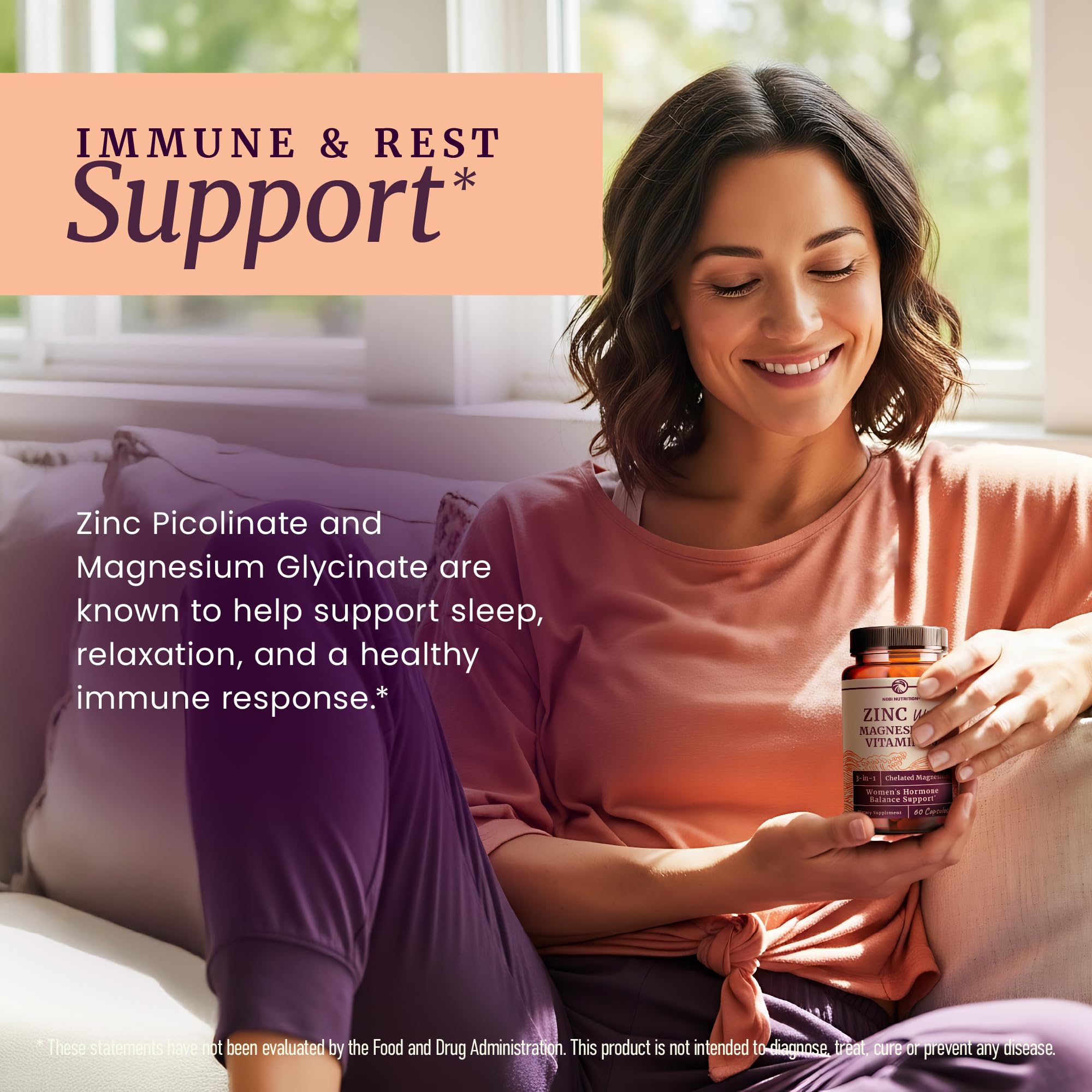 60-count packaging shown beside bottle for easy daily dosing