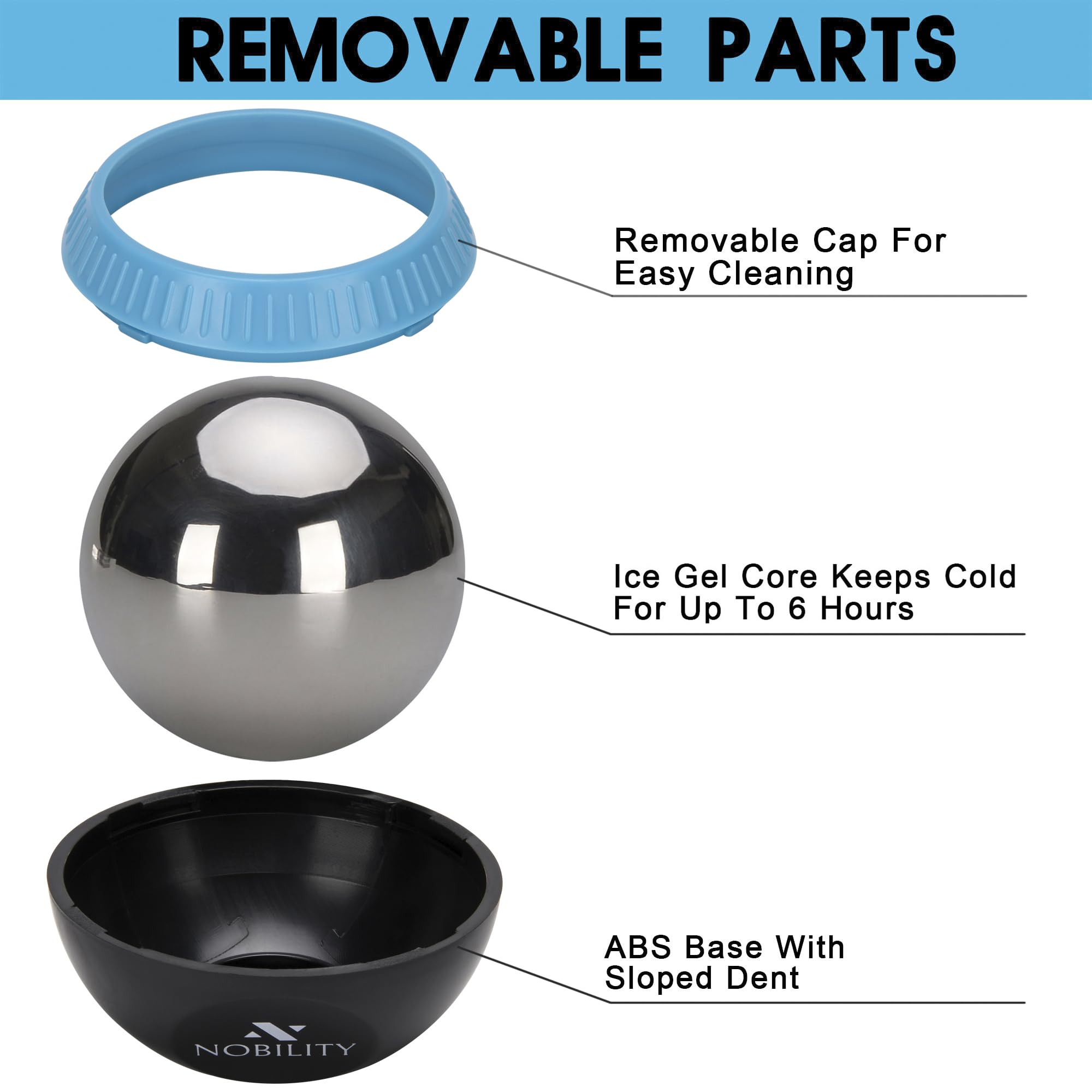 Nobility massage ball roller is lightweight and portable for travel.
