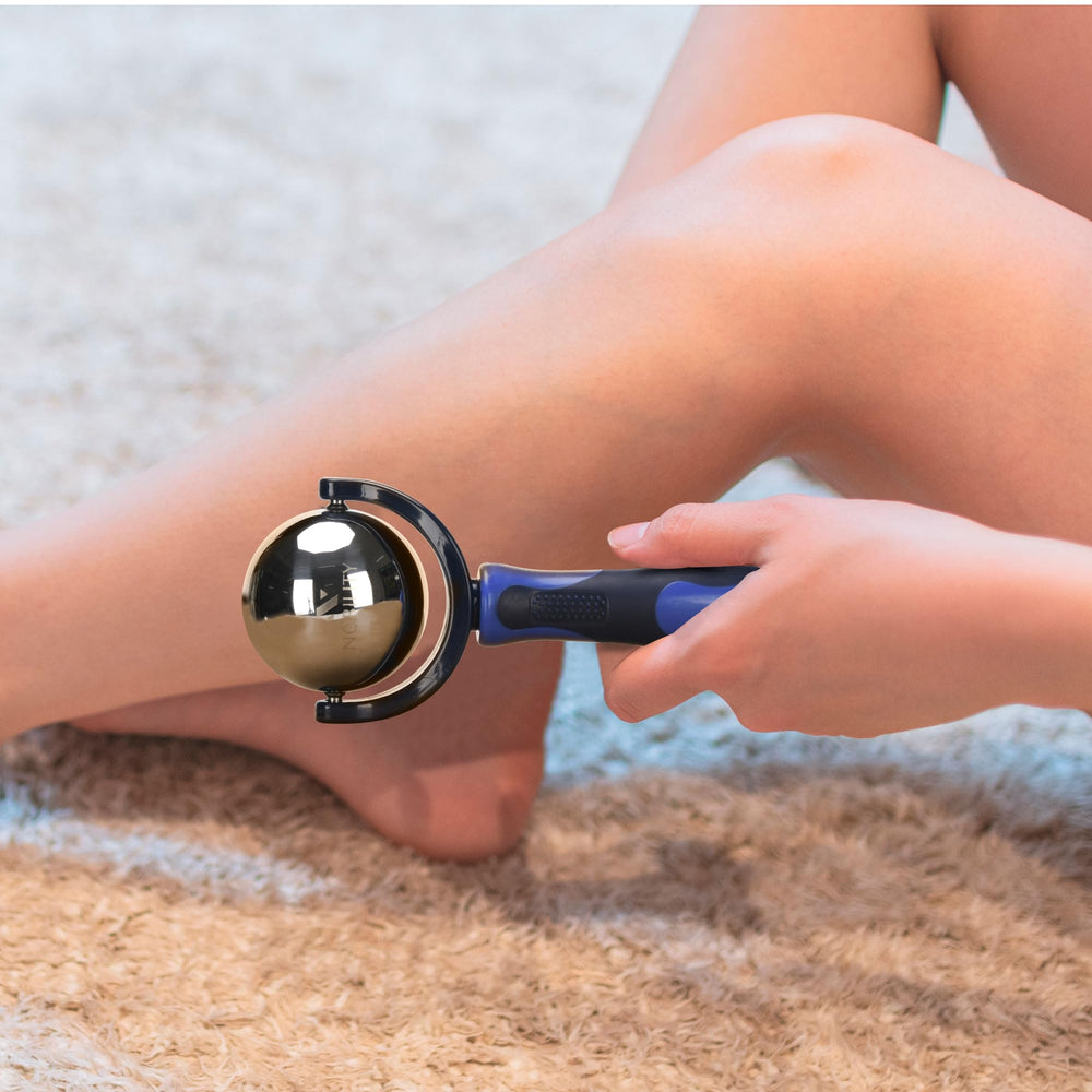 Nobility Massage Ball Roller targeting neck and back for tension