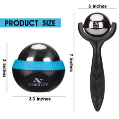Removable ball on Nobility roller allows focused foot massage.