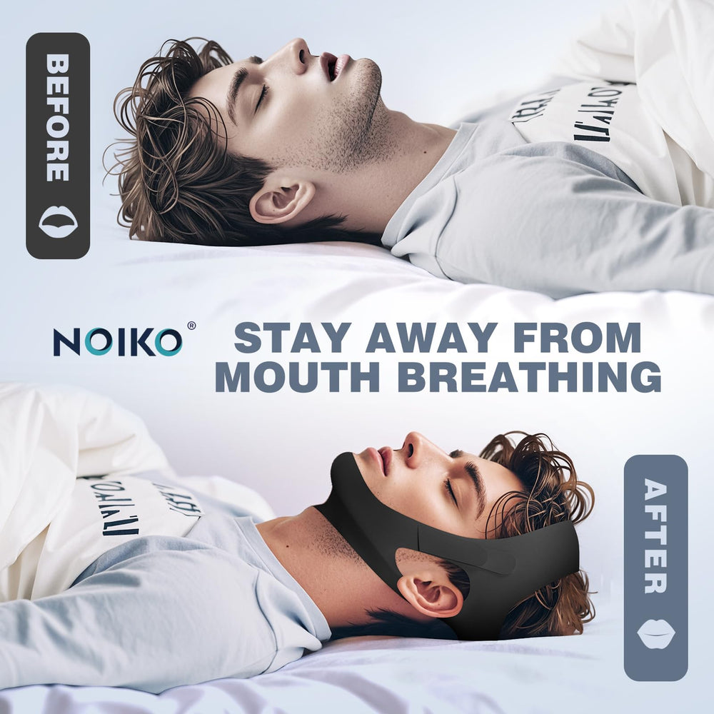 NOIKO chin-strap wrap-around-closure provides secure, adjustable fit with Velcro.