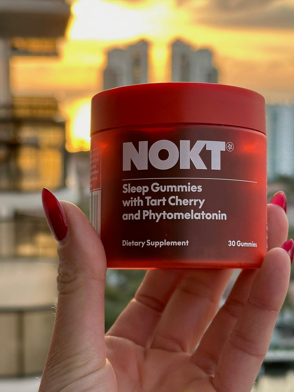 Dissolving gummy texture signals easy nightly use and pleasant tart-cherry flavor