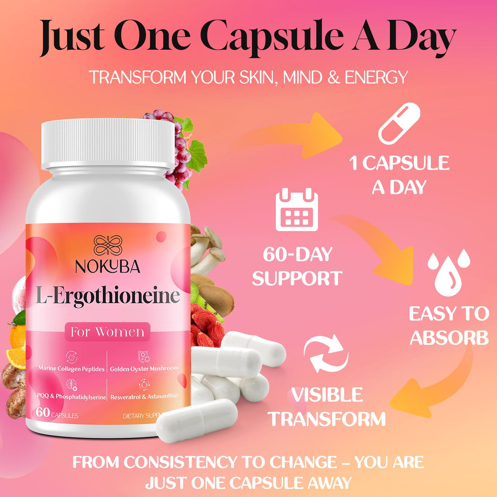 Nokuba goji and oyster mushroom components representing immune and cognitive support.