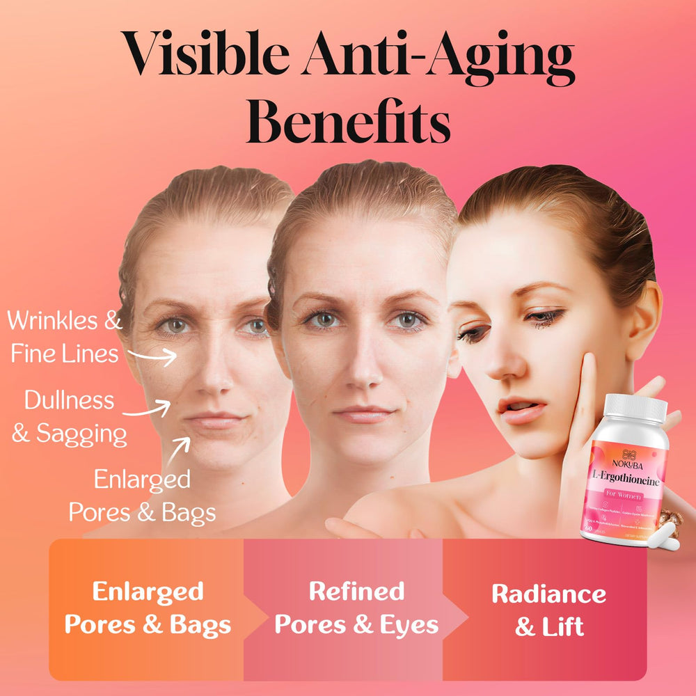 Nokuba hyaluronic acid drop highlighting hydration and elasticity benefits.