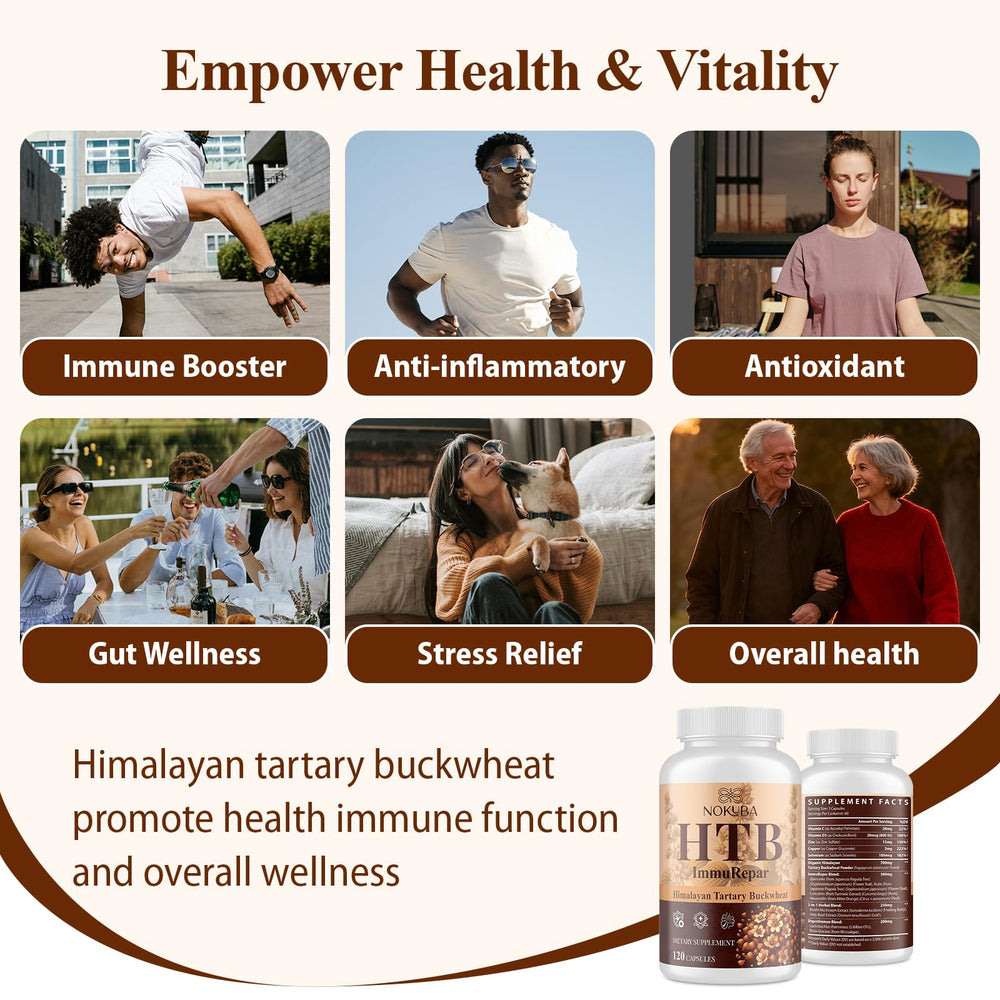 Nokuba Immune bottle pouring as you take a two-capsule daily serving.