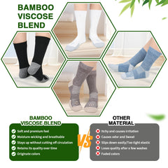 NOLUNT coffee-colored diabetic socks with seamless toe for reduced friction