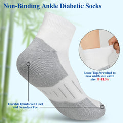 NOLUNT seamless-toe diabetic socks reduce friction for long walks
