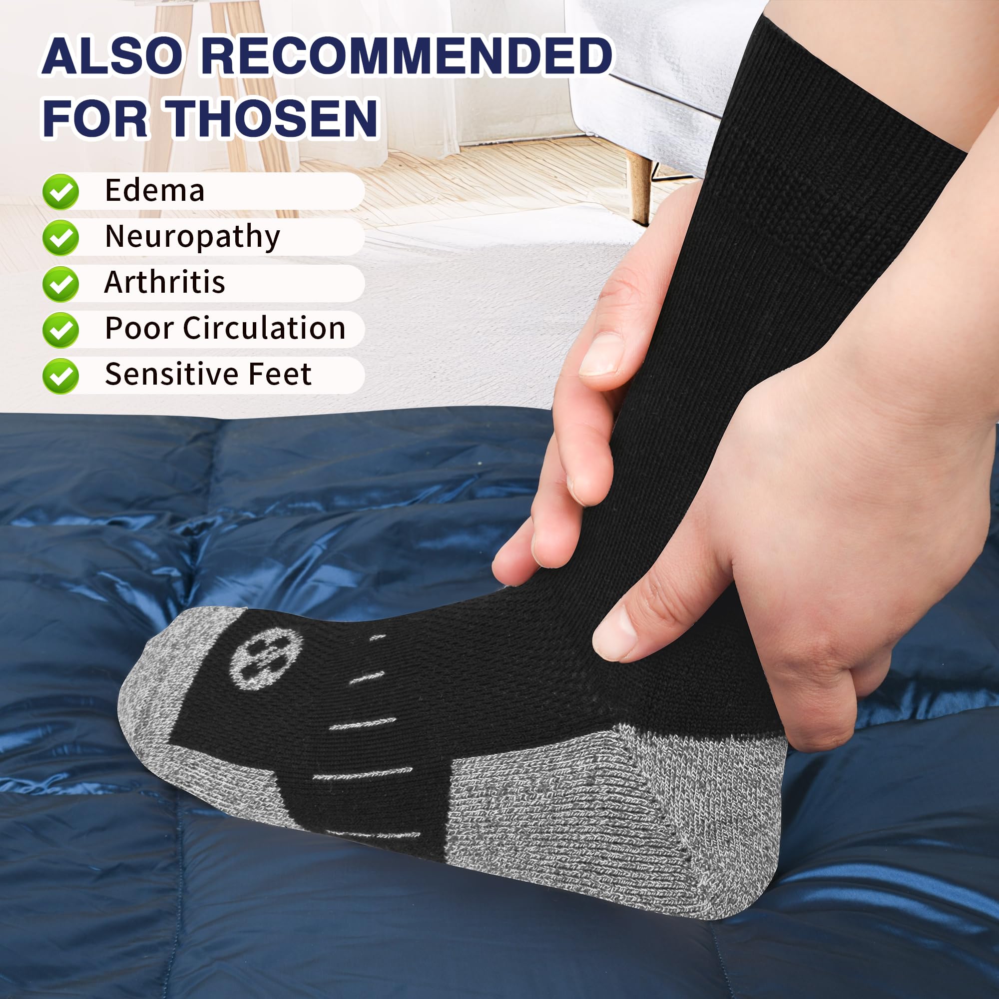 NOLUNT thickened sole provides cushioned daily wear.